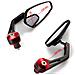 Specchietti 22mm Manubrio Moto Retrovisori Metallo Universali Ovali Rosso - Foto miniatura 2