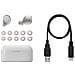 S500W True Wireless Earbuds Basic con Custodia di Ricarica Colore Bianco - Foto miniatura 7