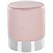 Pouf In Velluto Rosa Brigitte - Foto miniatura 1