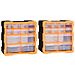 Mobili Contenitori con 12 Cassetti 2 pz 26,5x16x26 cm - Foto miniatura 1