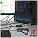 Adattatore Hub Usb Verso 4 Porte Usb Femmina Prolunga 1,5m Maxlife Nero - Foto miniatura 3