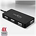 Adattatore Hub Usb Verso 4 Porte Usb Femmina Prolunga 1,5m Maxlife Nero - Foto miniatura 4
