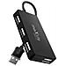 Adattatore Hub Usb Verso 4 Porte Usb Femmina Prolunga 1,5m Maxlife Nero - Foto miniatura 1