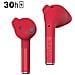 Cuffie Wireless Tws Bluetooth 5.2 Impermeabili Ipx4 Modello True Talk, Rosso - Foto miniatura 7