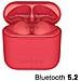 Cuffie Wireless Tws Bluetooth 5.2 Impermeabili Ipx4 Modello True Talk, Rosso - Foto miniatura 9