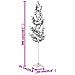 Albero di Ciliegio con 368 LED Bianco Caldo 300 cm - Foto miniatura 7