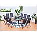 Set Tavolo Da Giardino E 10 Sedie In Alluminio Rimini - Foto miniatura 6