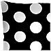 Cuscino Dots Night, 40x13x40, Nero+bianco, Tessuto - Foto miniatura 2