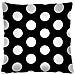 Cuscino Dots Night, 40x13x40, Nero+bianco, Tessuto - Foto miniatura 1