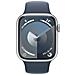 Watch Series 9 GPS Cassa 45mm in Alluminio Argento con Cinturino Sport Blu Tempesta M /L - Foto miniatura 2