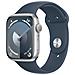 Watch Series 9 GPS Cassa 45mm in Alluminio Argento con Cinturino Sport Blu Tempesta M /L - Foto miniatura 1
