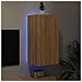 Mobile Tv A Parete Con Luci Led Rovere Sonoma 40,5x35x80 Cm - Foto miniatura 3