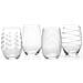 Cheers Etched Crystal Stemless Wine Glasses - 4pcs. - Foto miniatura 1