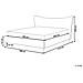 Letto Velluto Chaleix 180 X 200 Cm Grigio Chiaro - Foto miniatura 4