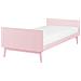 Letto Singolo Legno Rosa Pastello 90 X 200 Cm Bonnac - Foto miniatura 4