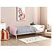 Letto Singolo Legno Rosa Pastello 90 X 200 Cm Bonnac - Foto miniatura 1
