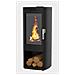 FR9016200B stufa Libera installazione A legna Nero - Foto miniatura 2
