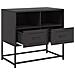 Mobile Tv Nero 68x39x60,5 Cm In Acciaio - Foto miniatura 8