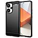 Custodia B-case Tpu Silicone Cover Case Per Xiaomi Redmi Note 13 Pro Plus 5g Carbon Metal Black - Foto miniatura 1