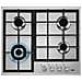 HGB64420SM Nero, Acciaio inox Superficie piana 56 cm Gas 4 Fornello (i) - Foto miniatura 1