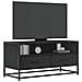 Mobile Tv Nero 80x34,5x40 Cm In Truciolato Metallo - Foto miniatura 1