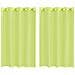 Tende In Voile Con Occhielli 2 Pz Verde Mela 140x175 Cm - Foto miniatura 2