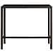 Tavolo Da Bar Per Esterni Marrone 130x60x110cm Polyrattan Vetro - Foto miniatura 1