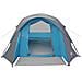 Tenda Familiare Cabina per 6 Persone Blu Impermeabile - Foto miniatura 4