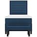 Letto con Box Spring con Materasso e Panchina Blu 90x200 cm Tessuto - Foto miniatura 9