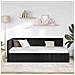 Cornice del letto ad angolo Nero 90 x 190 cm Velluto - Foto miniatura 4