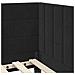 Cornice del letto ad angolo Nero 90 x 190 cm Velluto - Foto miniatura 8