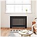 Copertura per radiatori 2 pcs Nero 112 x 19 x 81.5 cm - Foto miniatura 3