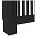 Copertura per radiatori 2 pcs Nero 112 x 19 x 81.5 cm - Foto miniatura 8