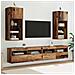 Mobiletti TV a parete 2 pcs Legno vecchio 40,5 x 30 x 90 cm - Foto miniatura 2