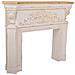 Cornice Per Camino In Legno Intagliato Decorativa 142x32x110h Cm - Foto miniatura 1