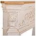 Cornice Per Camino In Legno Intagliato Decorativa 142x32x110h Cm - Foto miniatura 6