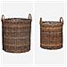 Cestino per piante con archiviazione 2 pcs Marrone Rattan Lacak - Foto miniatura 4