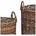 Cestino per piante con archiviazione 2 pcs Marrone Rattan Lacak - Foto miniatura 7