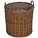 Cestino per piante con archiviazione 2 pcs Marrone Rattan Lacak - Foto miniatura 9
