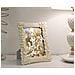 Cornice Portafoto Cempak In Resina Crema Con Fiori E Rigature 15x20 - Foto miniatura 5