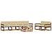 Set di divani da esterno con cuscino 7 pcs Naturale e Beige - Foto miniatura 3