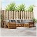 Set divani con cuscino 6 pcs Grigio Naturale e Chiaro - Foto miniatura 2