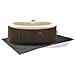 Spa Pool Ovale Pompa Integrata 1800Wt Scalda Acqua Fino 40? 100 Getti Telo Copertura Telo Protezione A Terra 2 Cartucce Filtro Sistema Sicurezza Chiusura Copertura 550 Litri 190*120*65 Cm - Foto miniatura 6