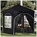 Tenda per feste a pop-up 192 x 192 x 245 cm Antracite - Foto miniatura 2