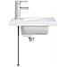 Lavabo da bagno Cromato 42 x 40 x 16,5 cm Metallo - Foto miniatura 4