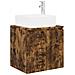 Mobile Lavabo da Parete Rovere Fumo 49,5 x 41 x 63 cm - Foto miniatura 1