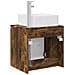 Mobile Lavabo da Parete Rovere Fumo 49,5 x 41 x 63 cm - Foto miniatura 4