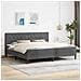 Struttura letto con materasso Grigio scuro 180 x 200 cm Velluto - Foto miniatura 2