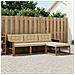 Set di divani da esterno con cuscino 4 pcs Naturale e Beige - Foto miniatura 2