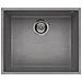 Lavello Quadra 105 Granitek Sottotop 54x44 cm 1 vasca Colore Grigio Cemento 48 - Foto miniatura 1